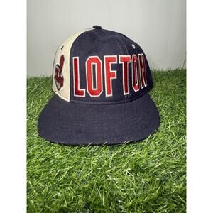 Vintage 90s Cleveland Indians Kenny Lofton #7 Starter Snapback Hat Chief Wahoo